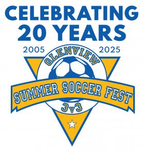 2025 3v3 Summer Soccer Fest logo, Celebrating 20 Years!