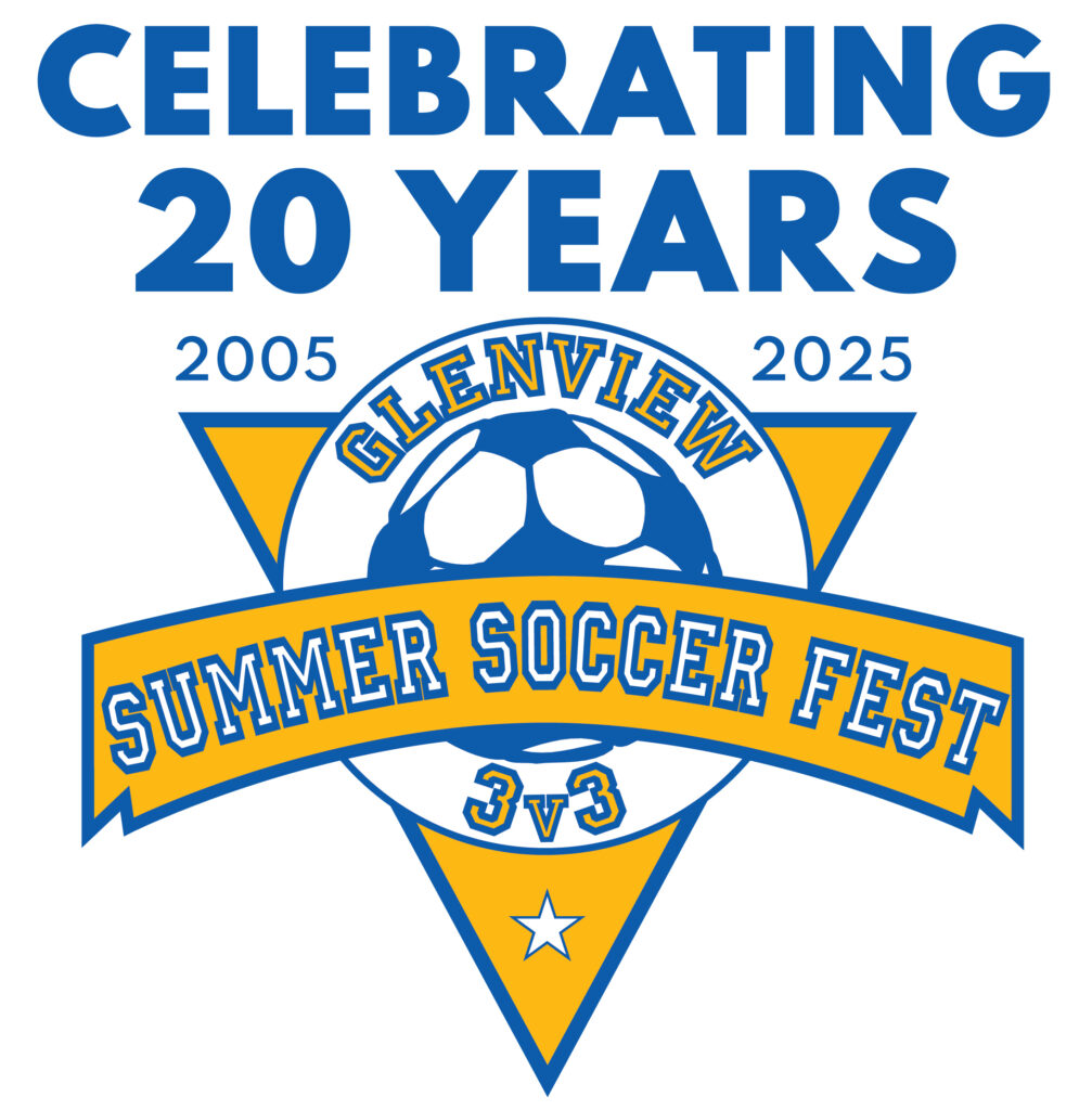 2025 3v3 Summer Soccer Fest logo, Celebrating 20 Years!